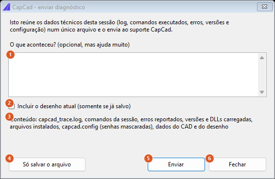 Enviar diagnóstico