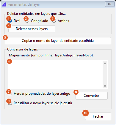 Ferramentas de layer
