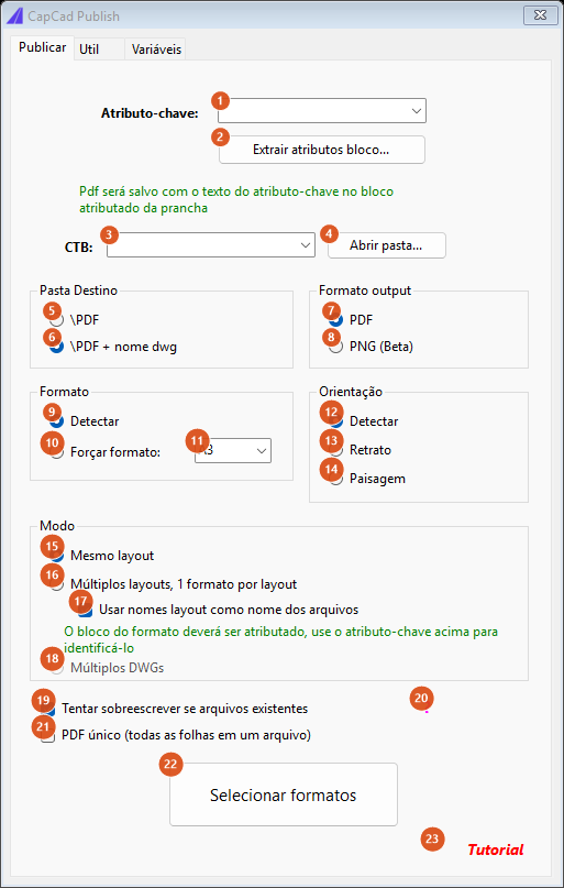 CapCad Publish, aba Publicar
