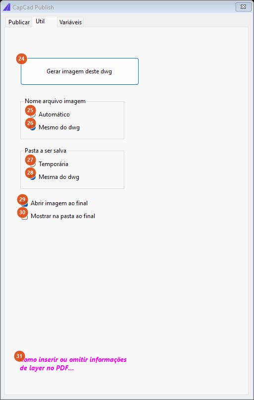 CapCad Publish, aba Util