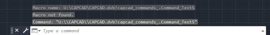 Prompt com Macro not found