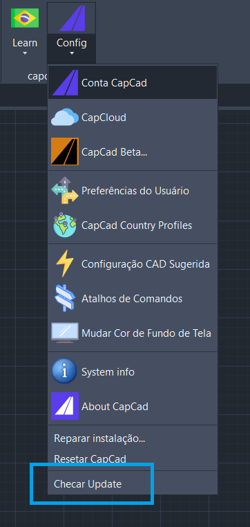 Comando Checar Update