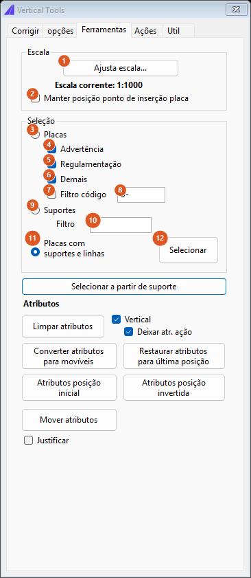 Vertical Tools, aba Ferramentas
