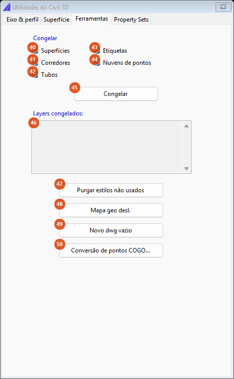 Civil 3D Utilities, Tools tab